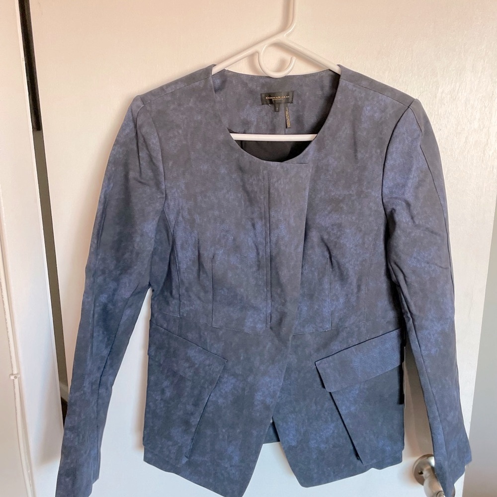 Donna Karan NY Zip Tie Dye Blazer - Size 8 - Picture 3 of 15